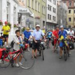 Un nostro gruppo in bici in Germania