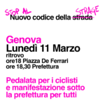 Genova dice NO al nuovo codice della stra...ge