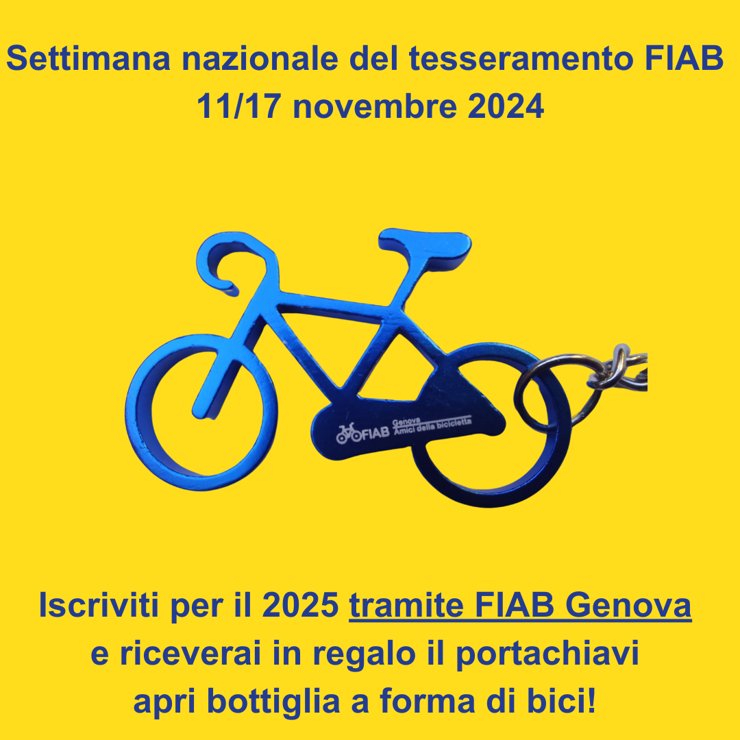 Settimana del Tesseramento FIAB: 11 – 17 novembre