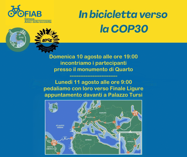 Il COP30 Bike Ride, ciclostaffetta mondiale verso la COP30, fa tappa a ...