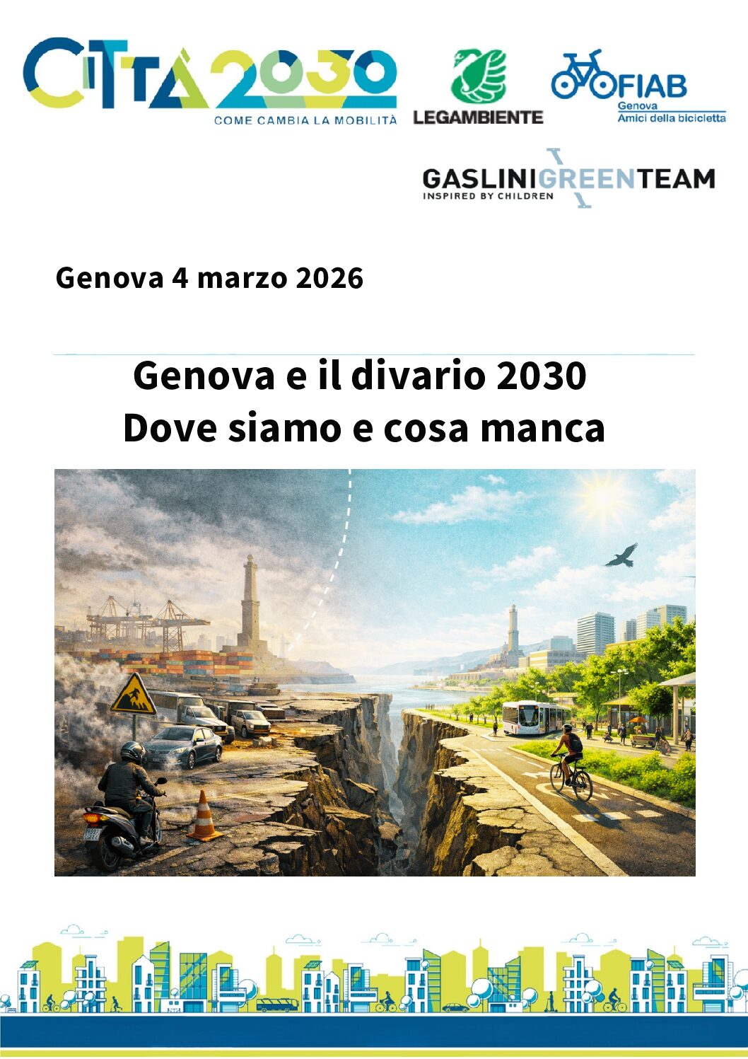 Copertina dossier Citt&agrave;2030 Genova 2026